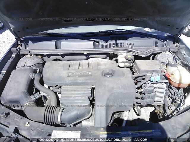 1G8AJ55F37Z199329 - 2007 SATURN ION LEVEL 2 BLUE photo 10