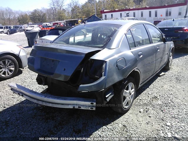 1G8AJ55F37Z199329 - 2007 SATURN ION LEVEL 2 BLUE photo 4