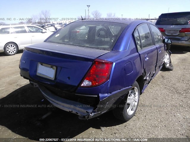 1G8AJ55F76Z190485 - 2006 SATURN ION LEVEL 2 BLUE photo 4