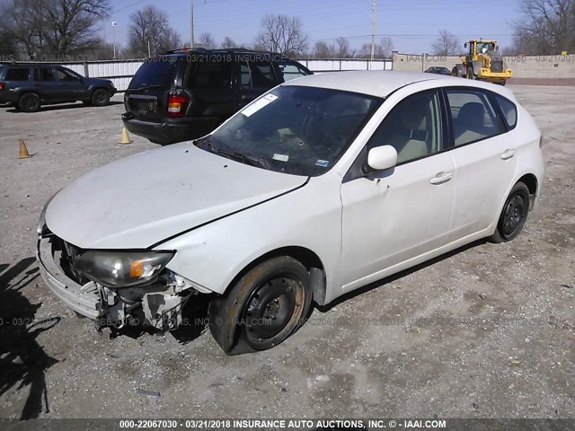 JF1GH6A67BH811639 - 2011 SUBARU IMPREZA 2.5I WHITE photo 2