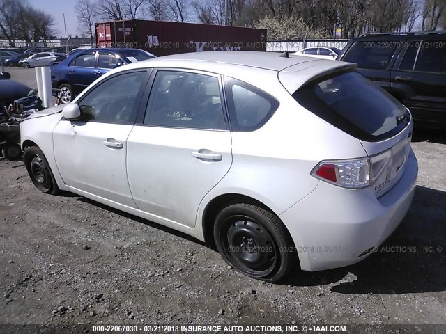 JF1GH6A67BH811639 - 2011 SUBARU IMPREZA 2.5I WHITE photo 3