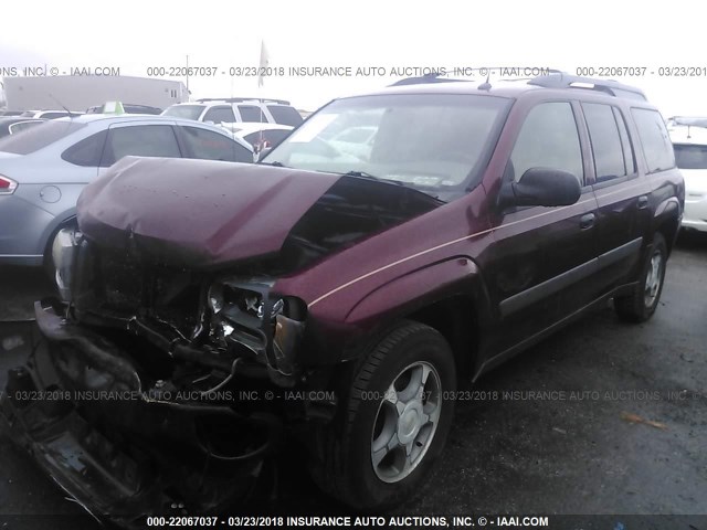 1GNES16S256137791 - 2005 CHEVROLET TRAILBLAZER EXT LS/EXT LT MAROON photo 2