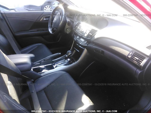 1HGCR2F56GA144000 - 2016 HONDA ACCORD SPORT 红色 照片 5