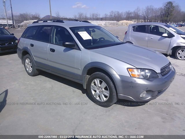 4S4BP61C657342630 - 2005 SUBARU LEGACY OUTBACK 2.5I GRAY photo 1