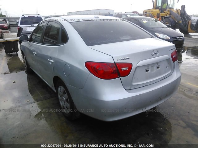 KMHDU46D59U636406 - 2009 HYUNDAI ELANTRA GLS/SE SILVER photo 3