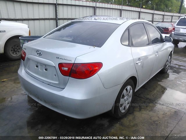 KMHDU46D59U636406 - 2009 HYUNDAI ELANTRA GLS/SE SILVER photo 4