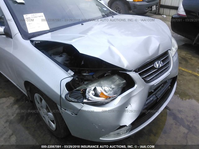 KMHDU46D59U636406 - 2009 HYUNDAI ELANTRA GLS/SE SILVER photo 6