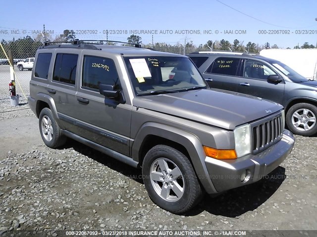 1J8HG48K26C173367 - 2006 JEEP COMMANDER TAN photo 1