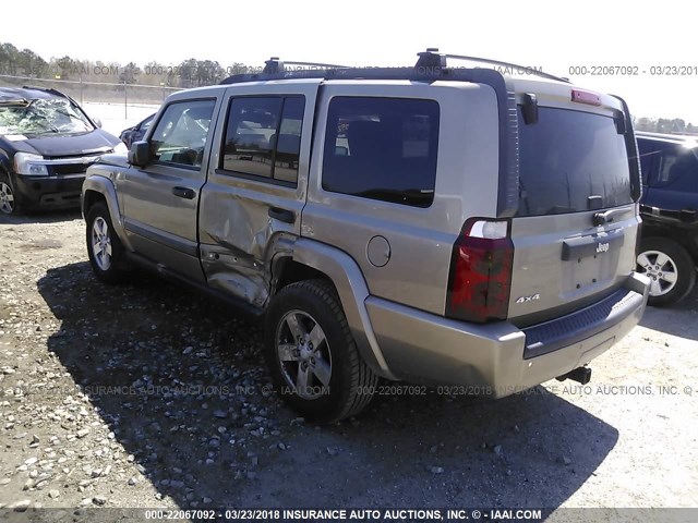 1J8HG48K26C173367 - 2006 JEEP COMMANDER TAN photo 3