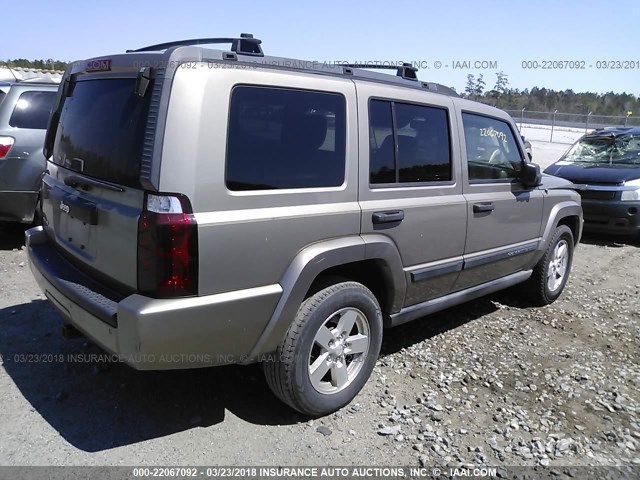 1J8HG48K26C173367 - 2006 JEEP COMMANDER TAN photo 4