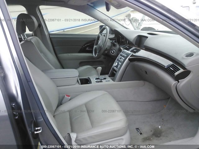 JH4KB16516C008464 - 2006 ACURA RL ნაცრისფერი ფოტო 5