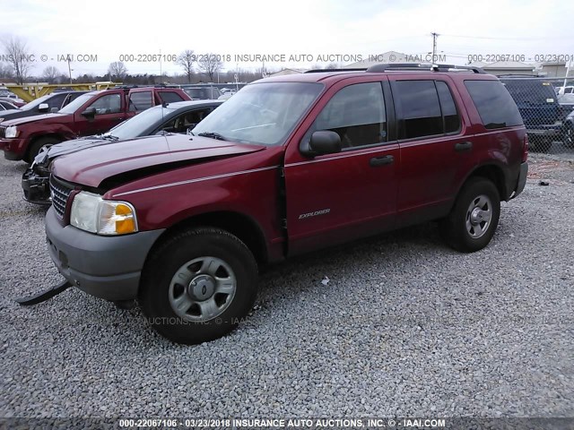 1FMZU72E42UA18635 - 2002 FORD EXPLORER XLS RED photo 2