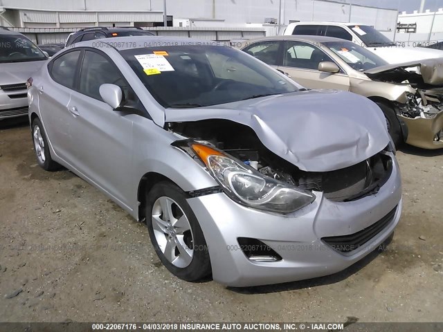 KMHDH4AE3CU442842 - 2012 HYUNDAI ELANTRA GLS/LIMITED SILVER photo 1