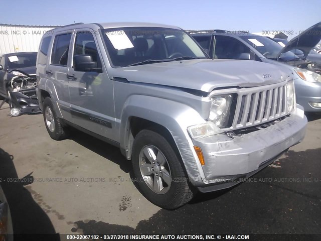 1C4PJMAK3CW143142 - 2012 JEEP LIBERTY SPORT SILVER photo 1