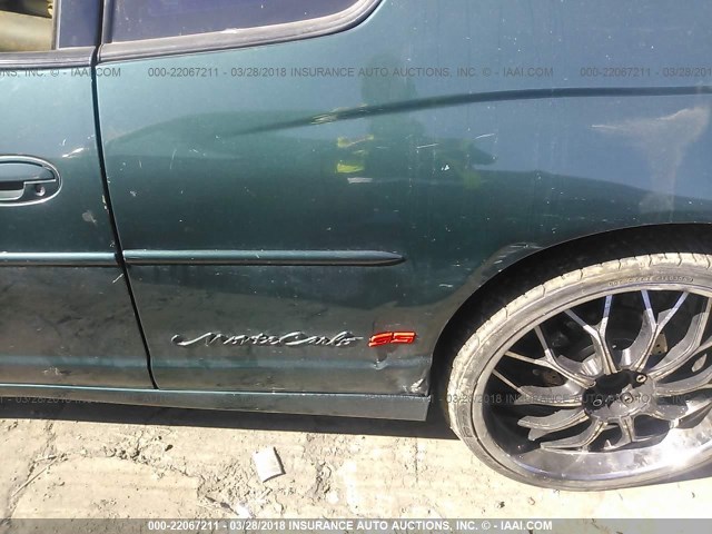 2G1WX12K6Y9246667 - 2000 CHEVROLET MONTE CARLO SS მწვანე ფოტო 6