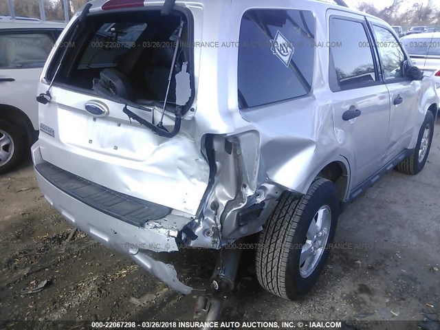 1FMCU03G39KA12120 - 2009 FORD ESCAPE XLT SILVER photo 6