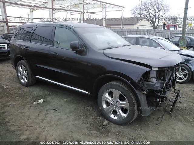 1C4RDJDG6FC810667 - 2015 DODGE DURANGO LIMITED BLACK photo 1