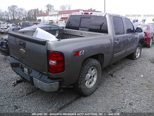 3GCEK13M97G507991 - 2007 CHEVROLET SILVERADO K1500 CREW CAB GRAY photo 4