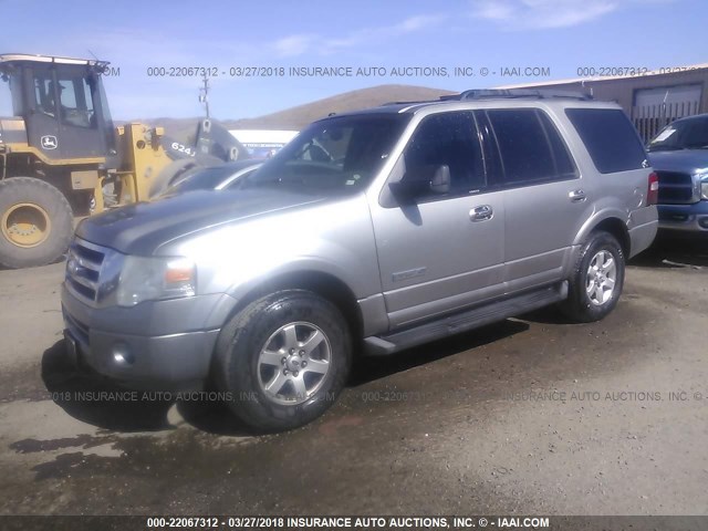 1FMFU165X8LA41216 - 2008 FORD EXPEDITION XLT GRAY photo 2
