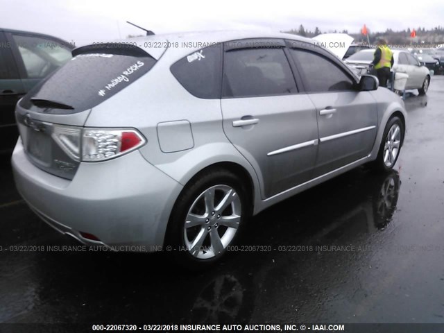 JF1GH6D66AH824327 - 2010 SUBARU IMPREZA OUTBACK SPORT SILVER photo 4