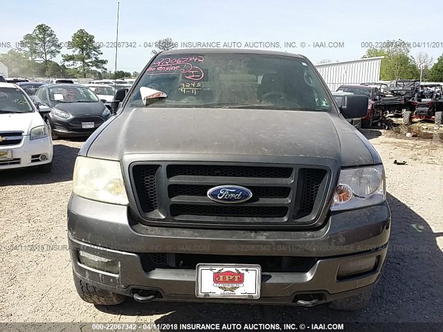 1FTPW14594KD43005 - 2004 FORD F150 SUPERCREW GRAY photo 6