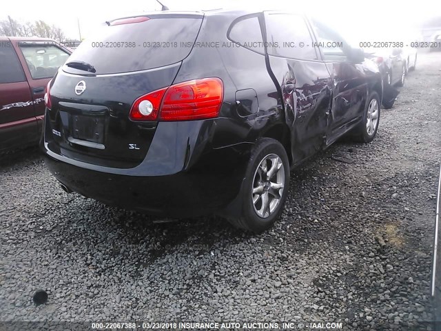 JN8AS58T69W324630 - 2009 NISSAN ROGUE S/SL BLACK photo 4