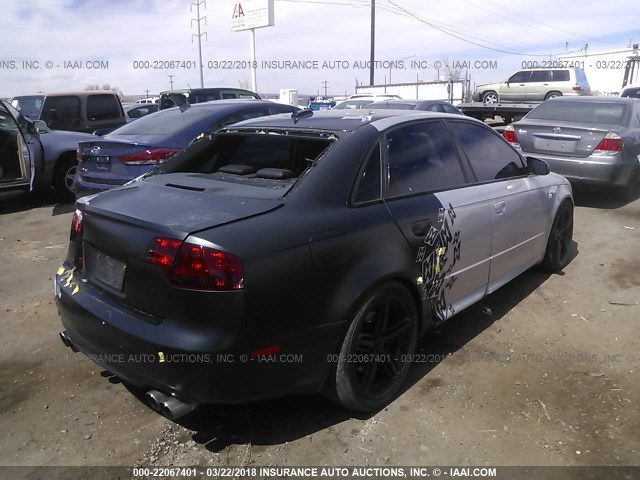 WAUGL68E05A518679 - 2005 AUDI NEW S4 QUATTRO BLACK photo 4