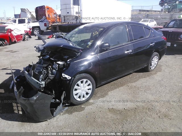 3N1CN7AP2EL831368 - 2014 NISSAN VERSA S/S PLUS/SV/SL BLACK photo 2