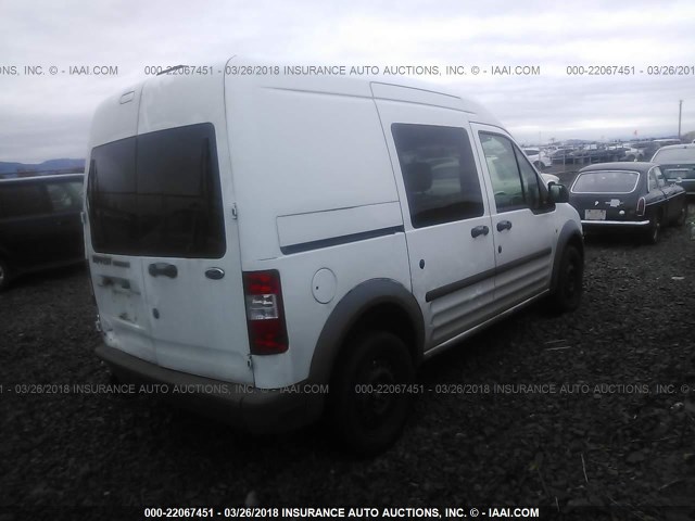 NM0LS6AN3BT054329 - 2011 FORD TRANSIT CONNECT XL WHITE photo 4