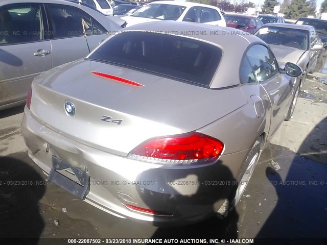 WBALM53559E376616 - 2009 BMW Z4 SDRIVE30I Ոսկեգույն լուսանկար 4