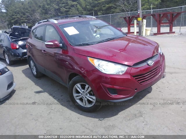 KM8JU3AC5CU521212 - 2012 HYUNDAI TUCSON GLS/LIMITED წითელი ფოტო 1