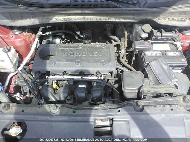 KM8JU3AC5CU521212 - 2012 HYUNDAI TUCSON GLS/LIMITED წითელი ფოტო 10