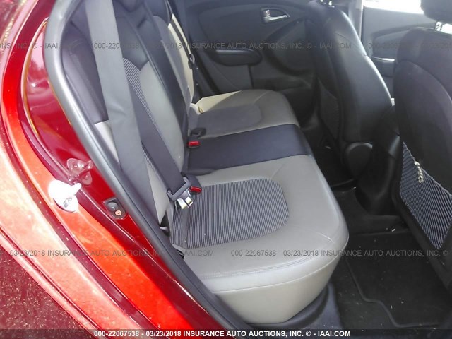 KM8JU3AC5CU521212 - 2012 HYUNDAI TUCSON GLS/LIMITED წითელი ფოტო 8