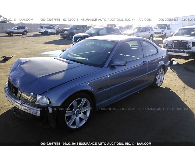 WBABN33462PG59902 - 2002 BMW 325 CI BLUE photo 2