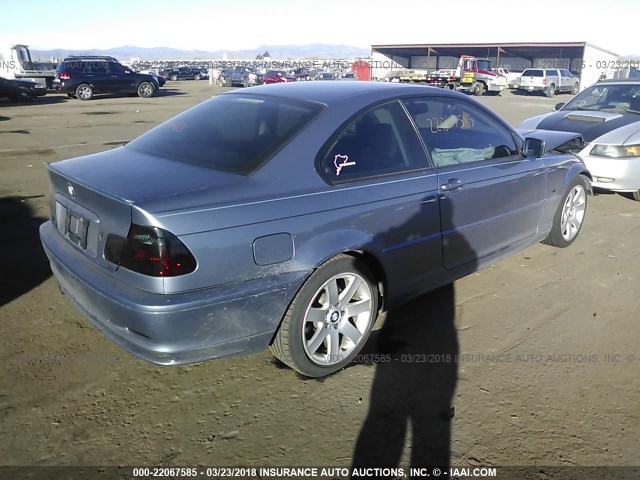 WBABN33462PG59902 - 2002 BMW 325 CI BLUE photo 4