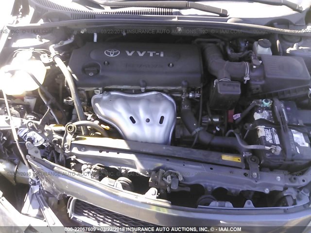 JTKDE167X80272556 - 2008 TOYOTA SCION TC ნაცრისფერი ფოტო 10