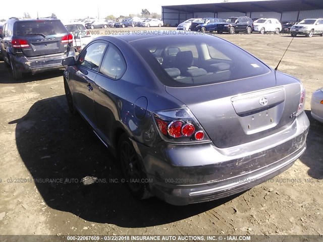 JTKDE167X80272556 - 2008 TOYOTA SCION TC ნაცრისფერი ფოტო 3