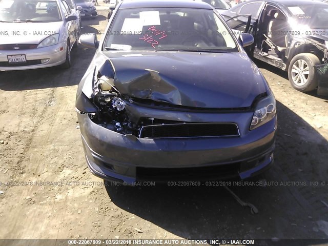 JTKDE167X80272556 - 2008 TOYOTA SCION TC ნაცრისფერი ფოტო 6