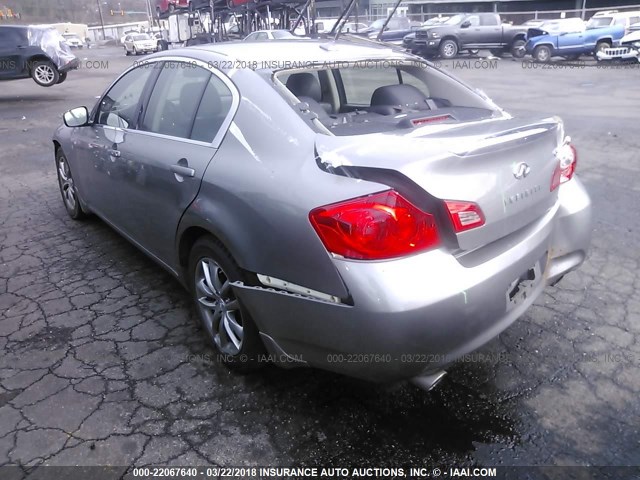 JNKCV61E49M304190 - 2009 INFINITI G37 JOURNEY/SPORT GRAY photo 3