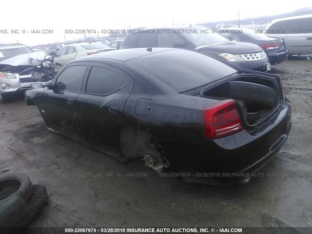 2B3LA73WX8H144182 - 2008 DODGE CHARGER SRT-8 BLACK photo 3