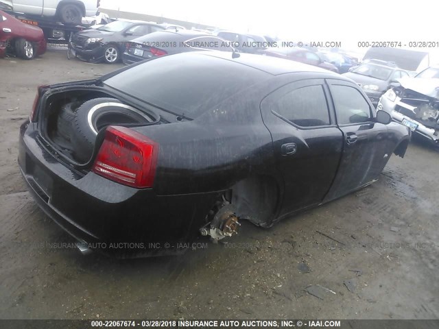 2B3LA73WX8H144182 - 2008 DODGE CHARGER SRT-8 BLACK photo 4