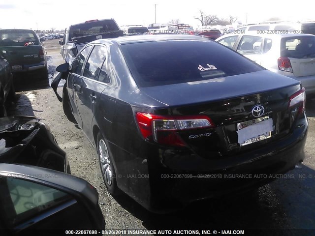 4T1BF1FK8CU580466 - 2012 TOYOTA CAMRY SE/LE/XLE BLACK photo 3