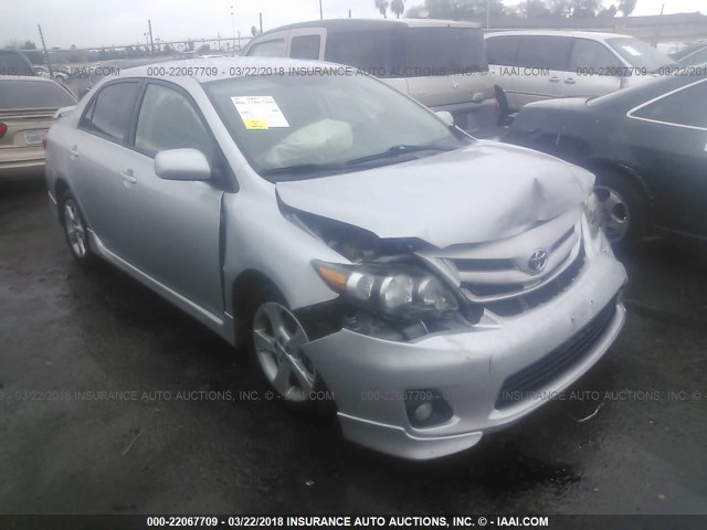 2T1BU4EEXBC593836 - 2011 TOYOTA COROLLA S/LE SILVER photo 1