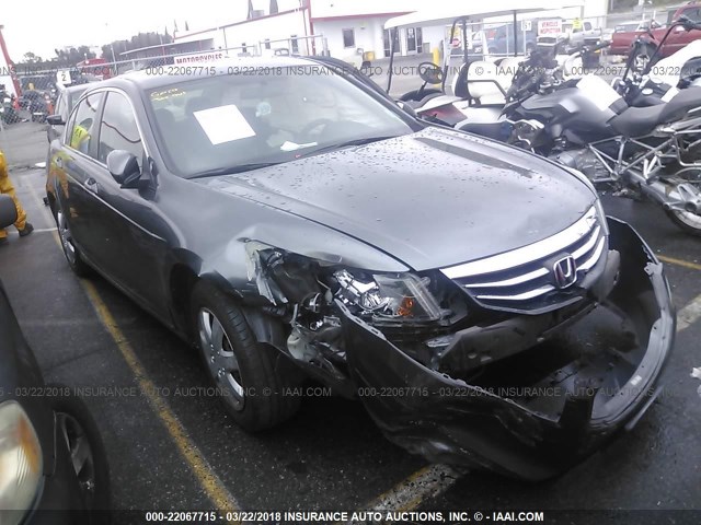 1HGCP2F3XCA000724 - 2012 HONDA ACCORD LX GRAY photo 1