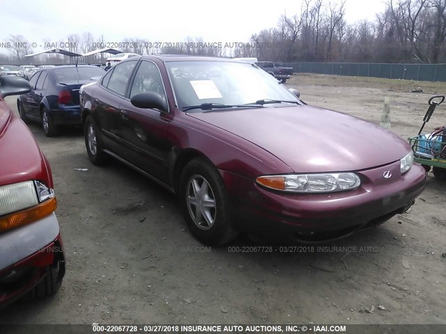 1G3NL52EX3C317080 - 2003 OLDSMOBILE ALERO GL MAROON photo 1