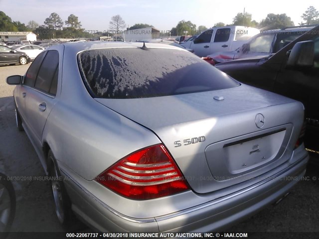 WDBNG75J46A471002 - 2006 MERCEDES-BENZ S 500 SILVER photo 3