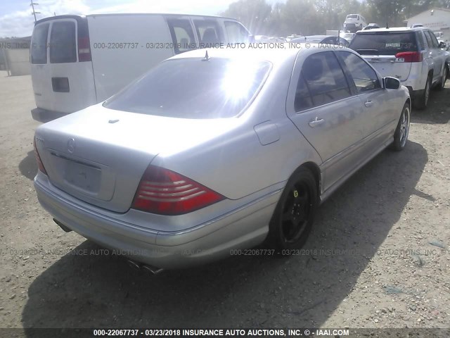 WDBNG75J46A471002 - 2006 MERCEDES-BENZ S 500 SILVER photo 4