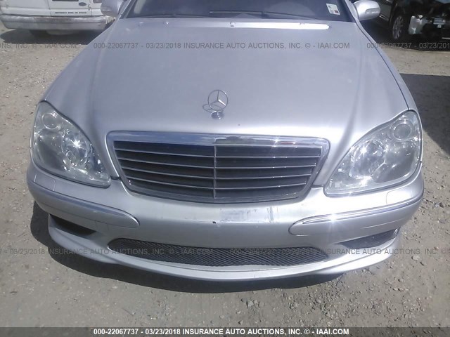 WDBNG75J46A471002 - 2006 MERCEDES-BENZ S 500 SILVER photo 6