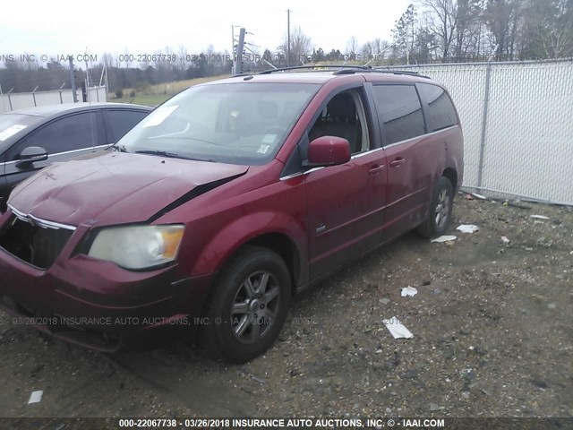 2A8HR54P78R774415 - 2008 CHRYSLER TOWN & COUNTRY TOURING RED photo 2
