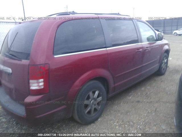 2A8HR54P78R774415 - 2008 CHRYSLER TOWN & COUNTRY TOURING RED photo 4